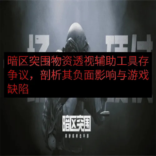 暗区突围物资透视辅助工具存争议，剖析其负面影响与游戏缺陷